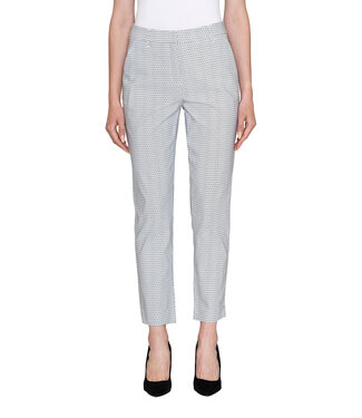 Brandtex. strech broek met print qubix