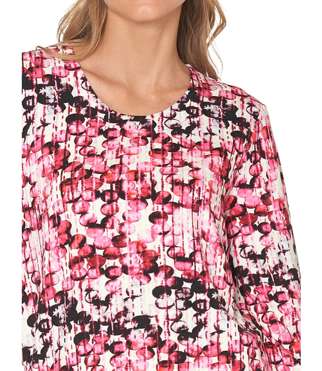 dames blouson bolletjes fuchsia