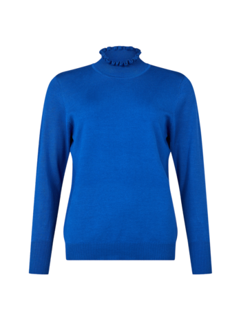 Sunday pullover Turtleneck kobaltblauw