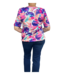 dames blouson shirt Hawaï-print roze