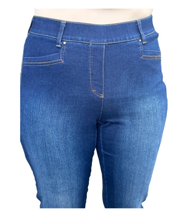 dames spijkerbroek "Patti" met lichte wassing indigo