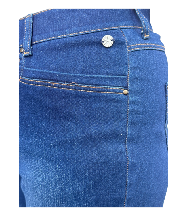 dames spijkerbroek met lichte wassing indigo