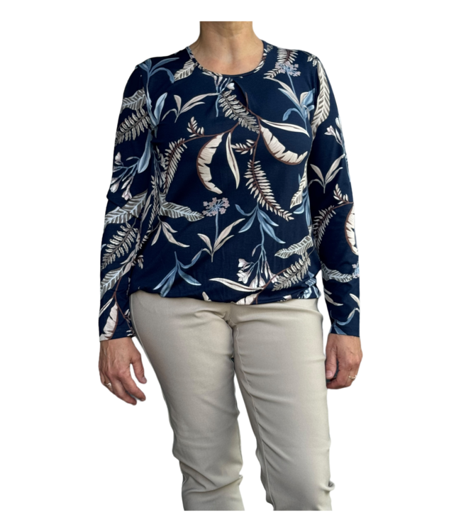 blouson bladeren blue