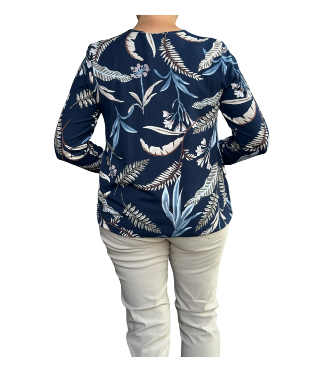 blouson bladeren blue