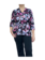 Gabriella K. shirt v-hals bloemenprint bordeaux