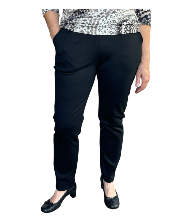 stretch broek jersey recht model