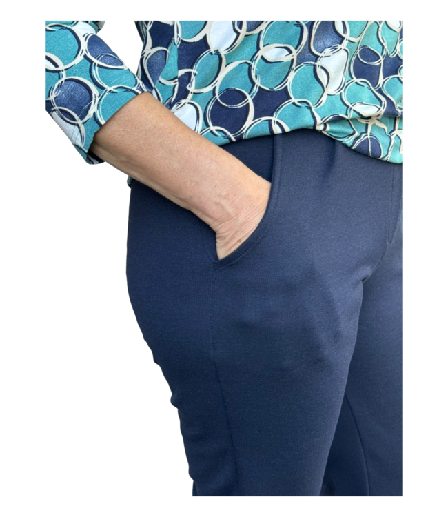 stretch broek jersey recht model