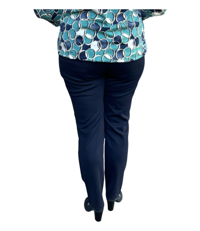 stretch broek jersey recht model