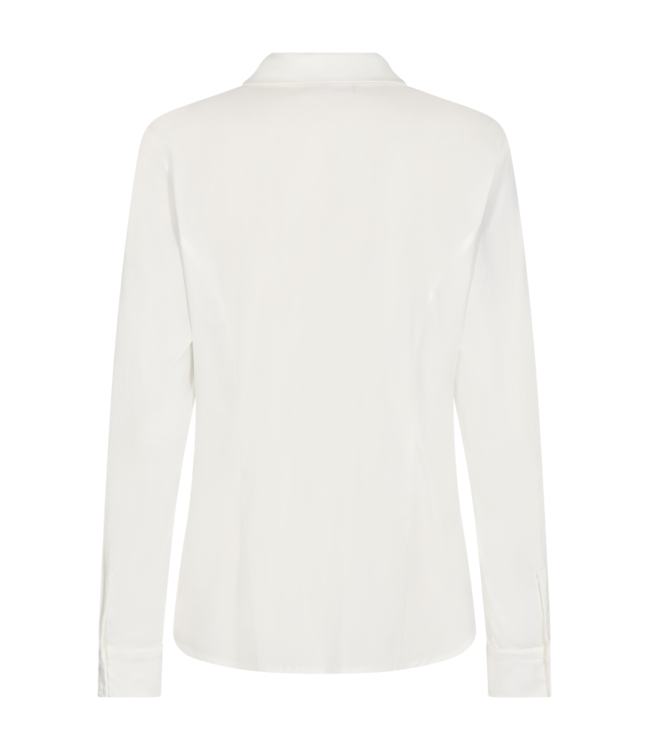 dames blouse met knopen offwhite"Oriana"