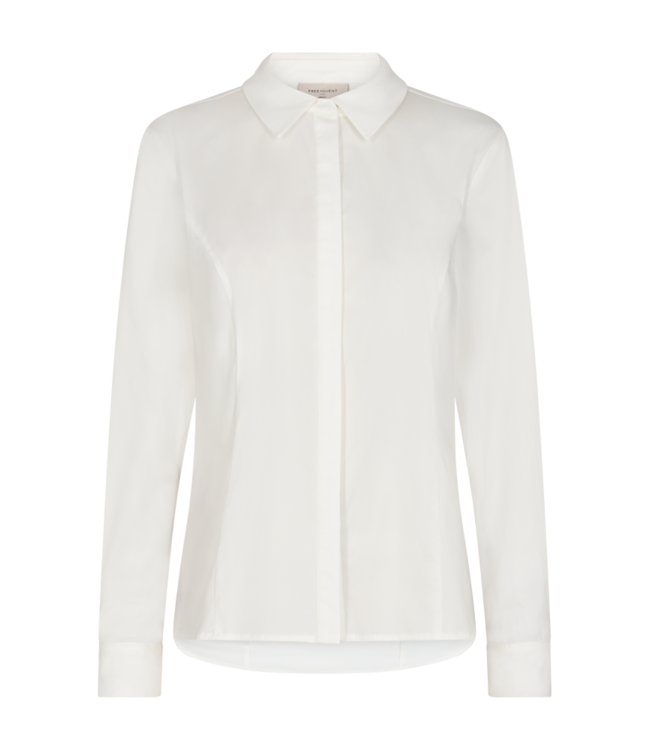 dames blouse met knopen offwhite"Oriana"