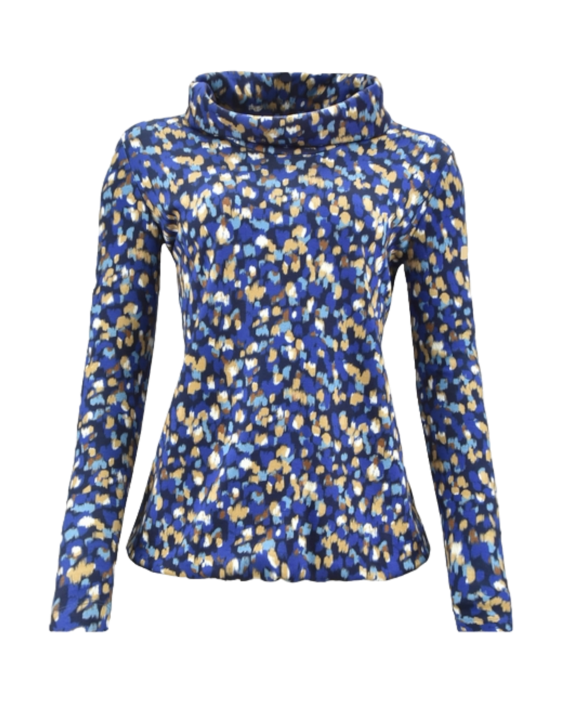 Sensia blouson pullover digitaal blauw