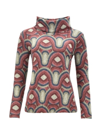 Sensia blouson pullover (geruwd) patroon rood