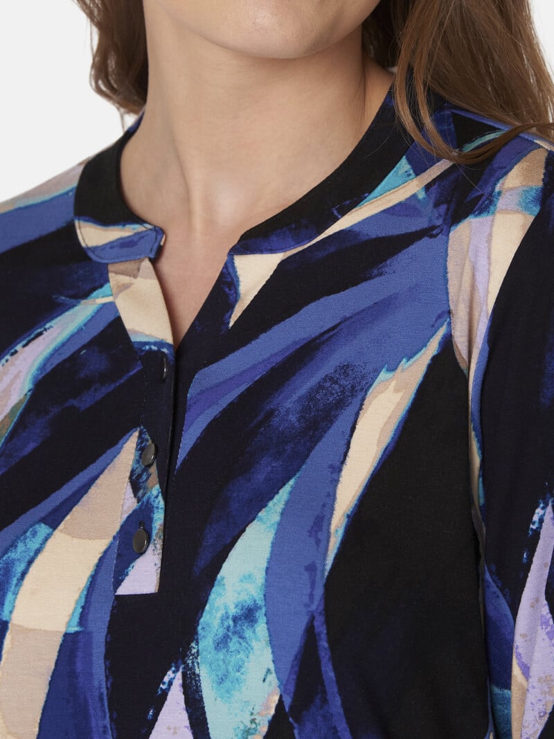 Signature blouson shirt met boord multicolor