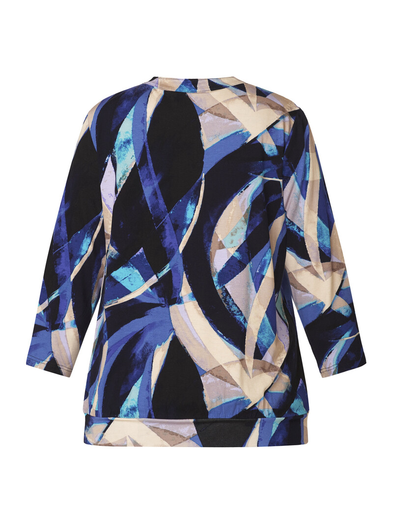 Signature blouson shirt met boord multicolor