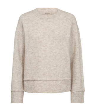 FreeQuent dames trui knopen zijkant beige "Mulle"