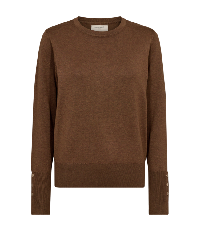 pullover lang manchet knopen goud "Katie"