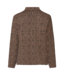 chique dames jasje ritssluiting digitale print camel