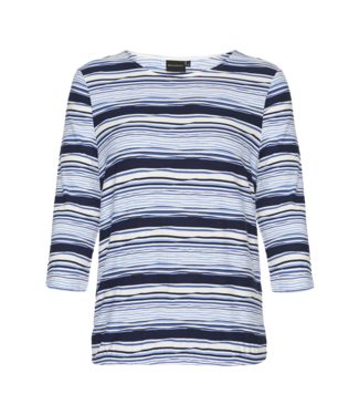 Brandtex. blouson shirt streepjes blauw