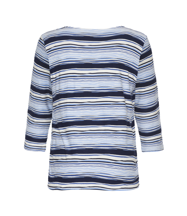 blouson shirt streepjes blauw