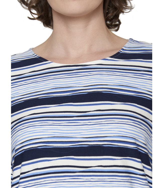 blouson shirt streepjes blauw