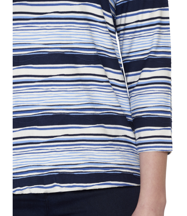 blouson shirt streepjes blauw