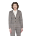 stretch blazer jasje dames blokprint