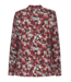 shirt met turtel en fantasy print koraal