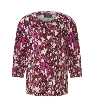Jensen Denmark dames t- shirt koraalprint fuchsia Jensen