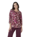 dames t- shirt koraalprint fuchsia Jensen