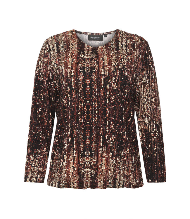 blouson met elastiek "Party" bruin