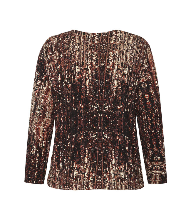 blouson met elastiek "Party" bruin