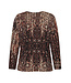 blouson met elastiek "Party" bruin