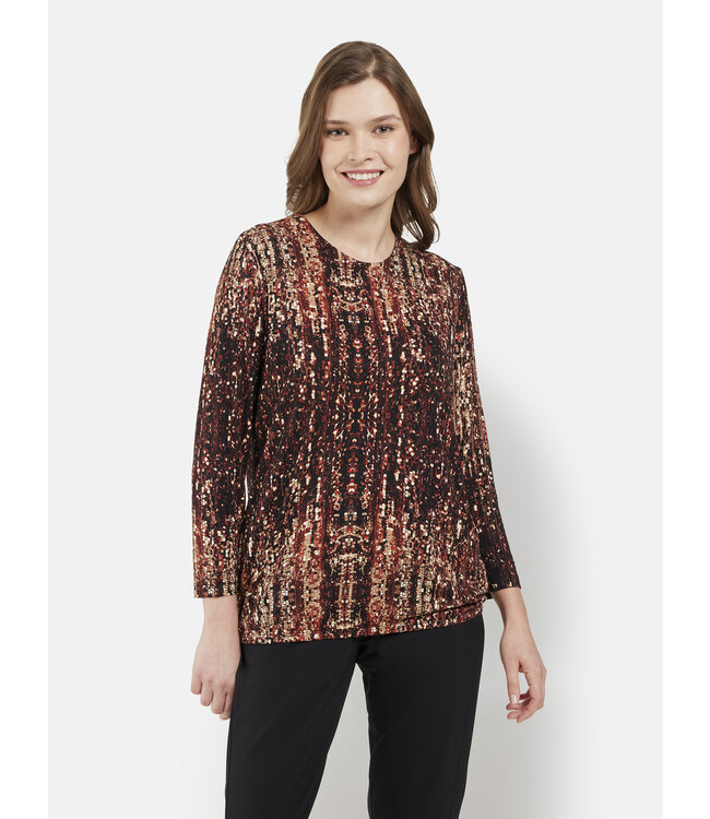 blouson met elastiek "Party" bruin