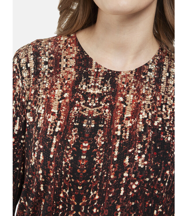 blouson met elastiek "Party" bruin