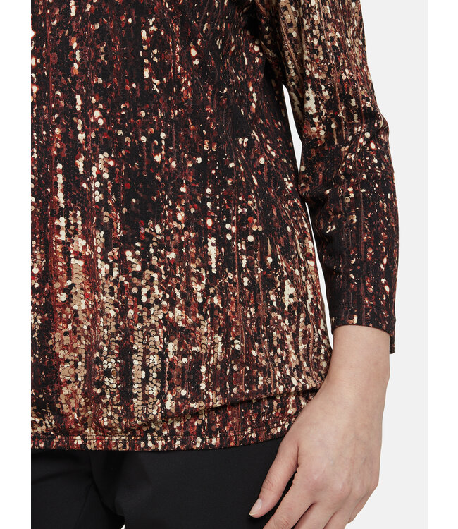 blouson met elastiek "Party" bruin