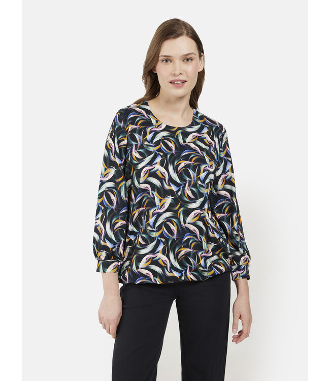 blouson shirt met print multicolor