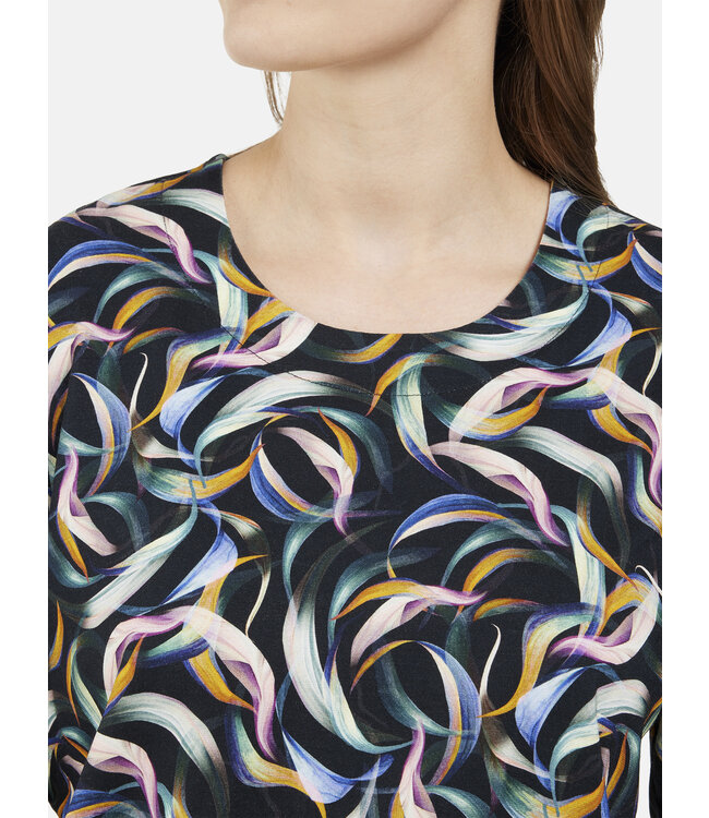 blouson shirt met print multicolor