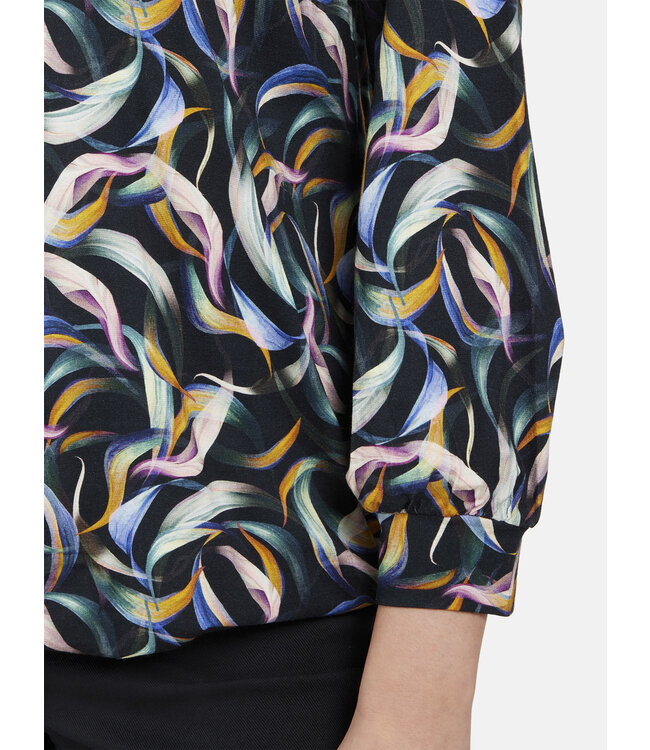 blouson shirt met print multicolor