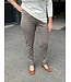 stretch broek Patti retro- print bruin