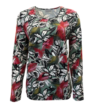 Gabriella K. blouson bloemen khaki