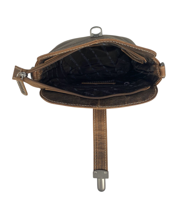 schoudertas dames buffelleer