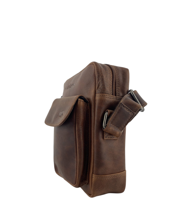 schoudertas buffelleer unisex nature