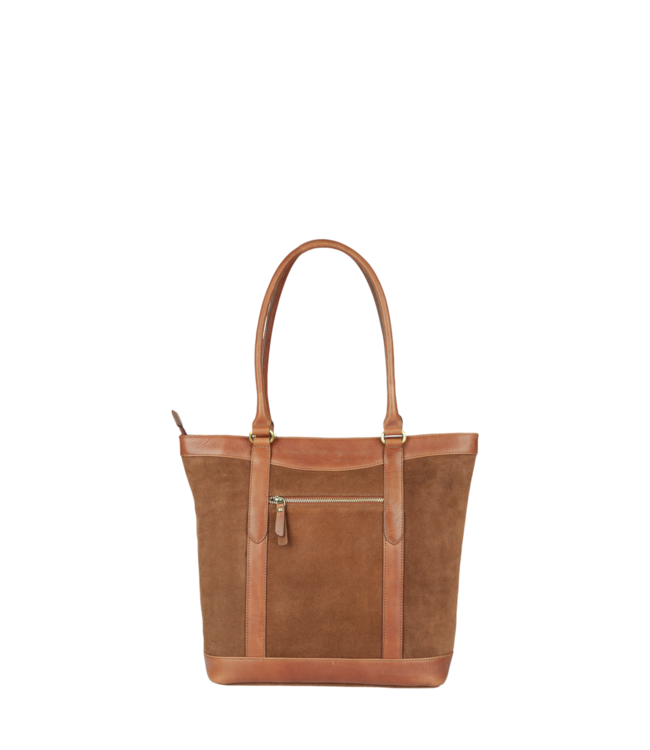 leren dames shopper Ember (suède)
