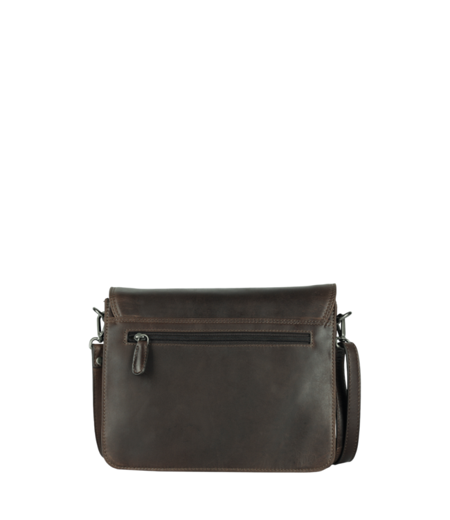 dames tas van leer met overslag Kiana