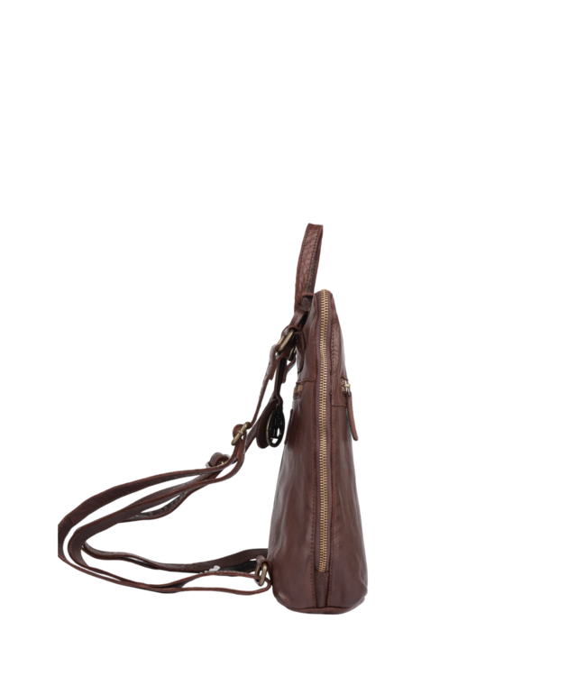 leren dames rugzak met ritssluiting Cheyenne