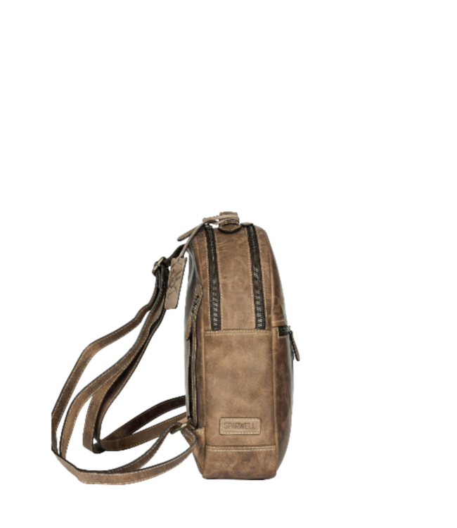 vintage buffel leren dames rugzak "Tory" Sparwell
