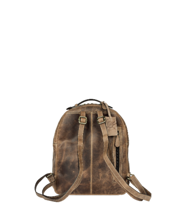 vintage buffel leren dames rugzak "Tory" Sparwell