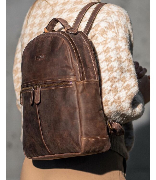 vintage buffel leren dames rugzak "Tory" Sparwell