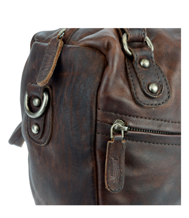 leren schoudertas dames met hengsel Ven Tomy