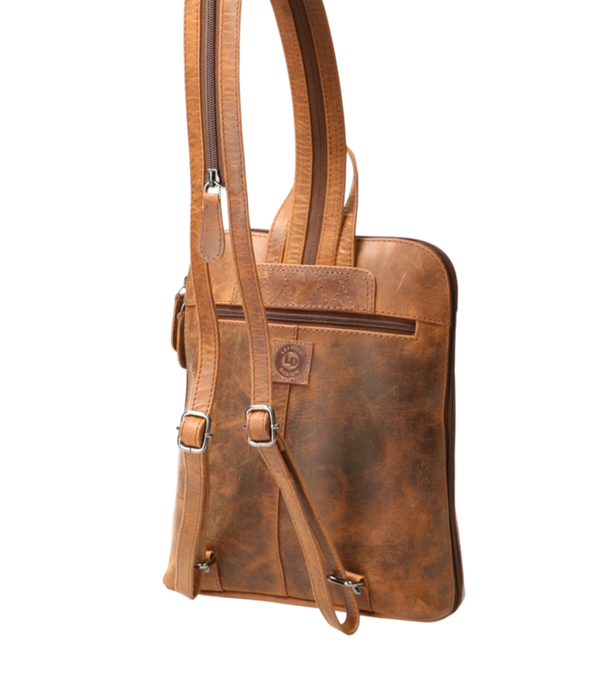 leren dames rugzakje hunter Leather Design